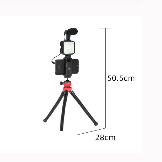 GFHSKRPL Octopus Tripod Microphone Fill Light Vlog Set Mobile Video Shooting