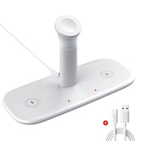 3-in-1 15W Wireless Charging Station with LED Lamp