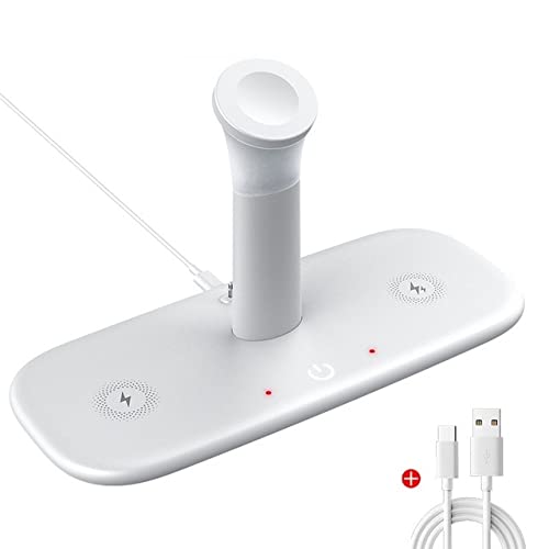 3-in-1 15W Wireless Charging Station with LED Lamp