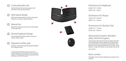 Ergonomic Wireless Keyboard & Mouse Combo