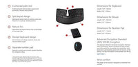 Ergonomic Wireless Keyboard & Mouse Combo