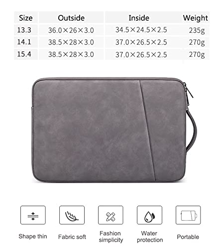 PU Leather Laptop Bag for 13–15.6 Inch Laptops