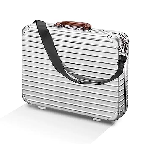 Premium Aluminum Laptop Briefcase with Organizer