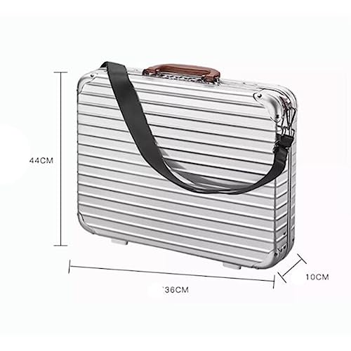 Premium Aluminum Laptop Briefcase with Organizer