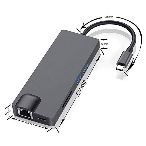 8-in-1 USB-C Docking Station with 4K HDMI & Gigabit Ethernet