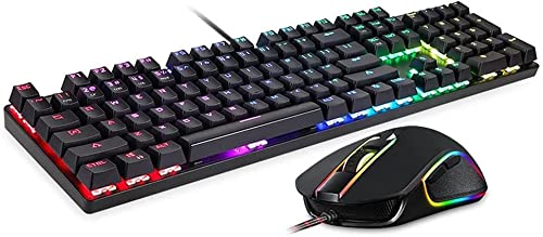 Wired Mechanical Keyboard & Mouse Combo with Backlight