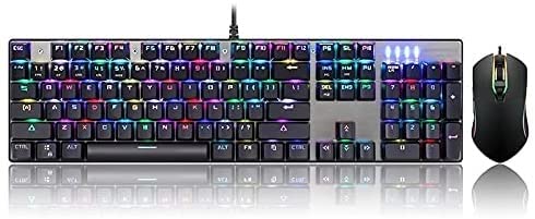 Wired Mechanical Keyboard & Mouse Combo with Backlight