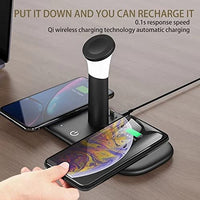 3-in-1 15W Wireless Charging Station with LED Lamp