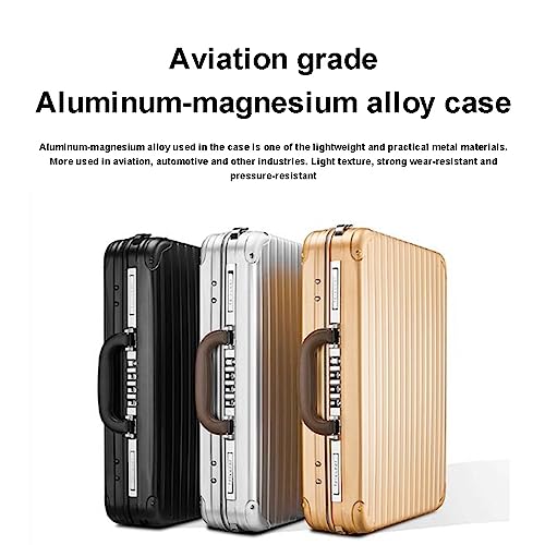 Premium Aluminum Laptop Briefcase with Organizer