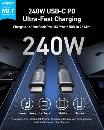 Anker Prime Power Bank & USB C to USB C Cable (Bundle)