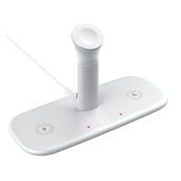 3-in-1 15W Wireless Charging Station with LED Lamp