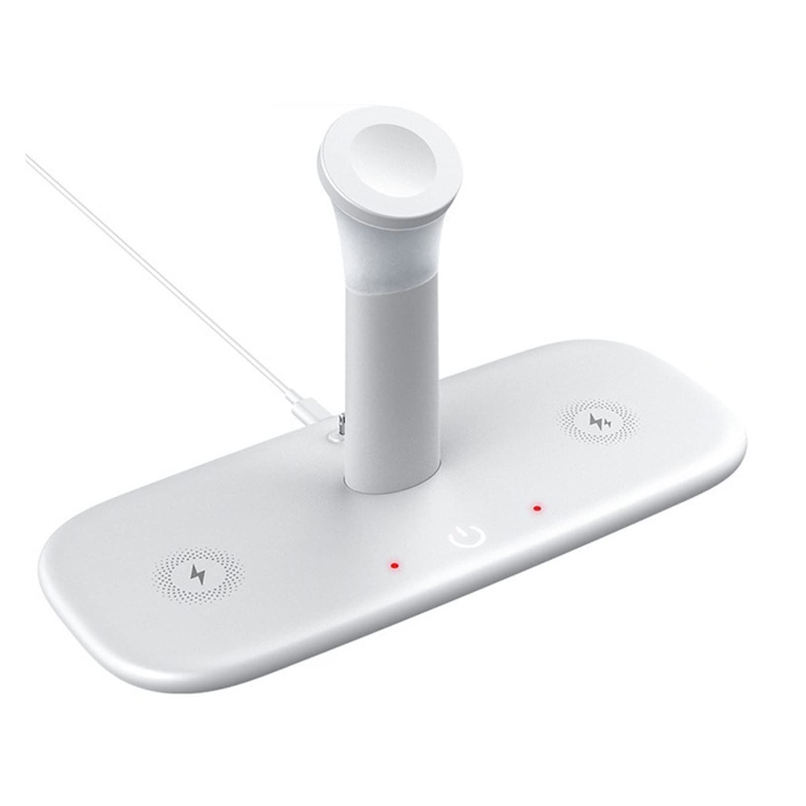3-in-1 15W Wireless Charging Station with LED Lamp
