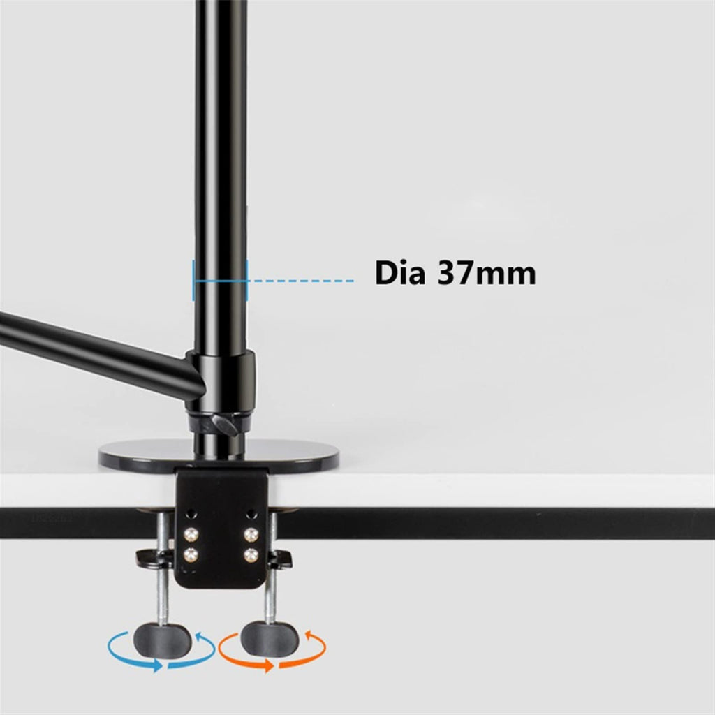 6-in-1 Desktop Streaming Stand with Ring Light & Microphone Mount