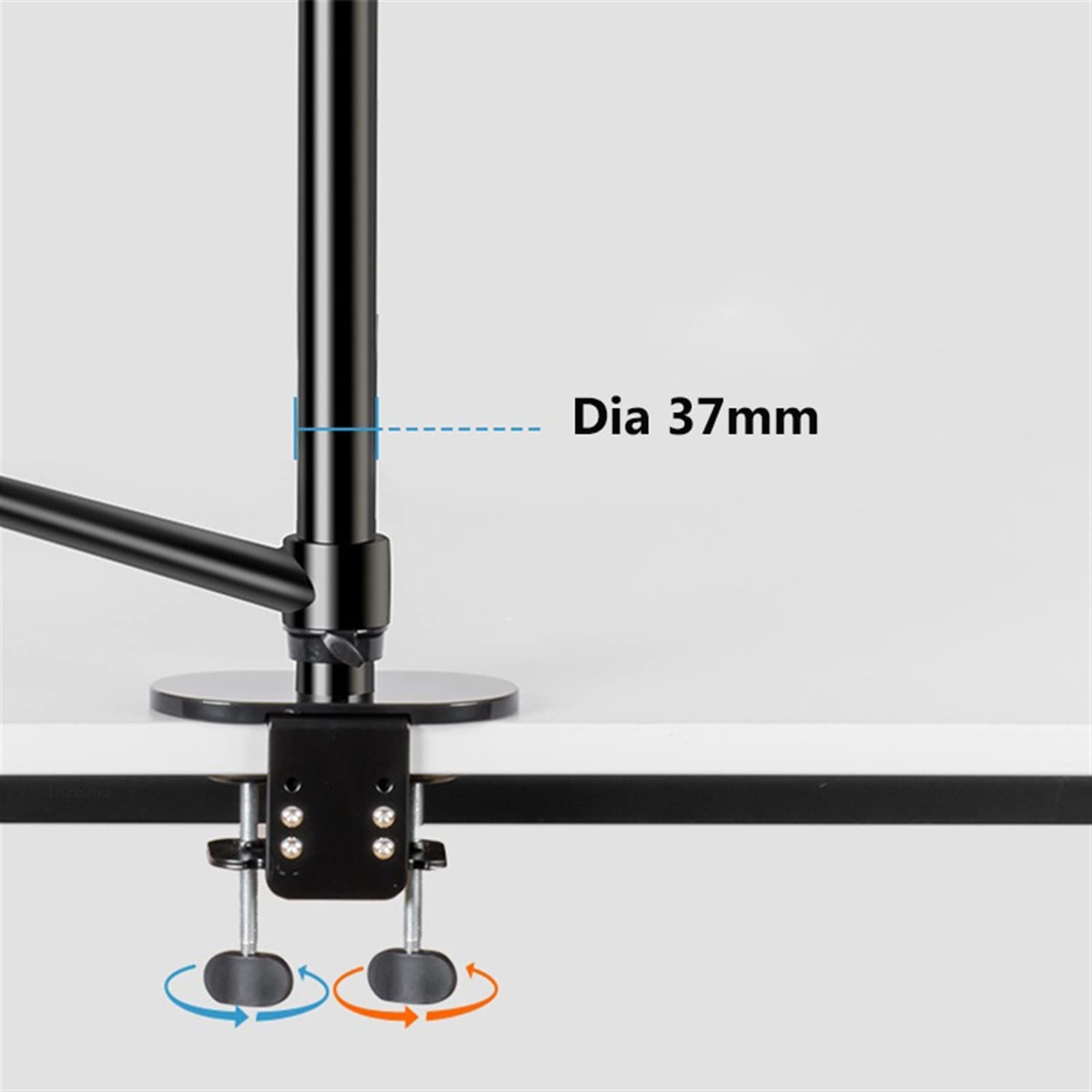 6-in-1 Desktop Streaming Stand with Ring Light & Microphone Mount