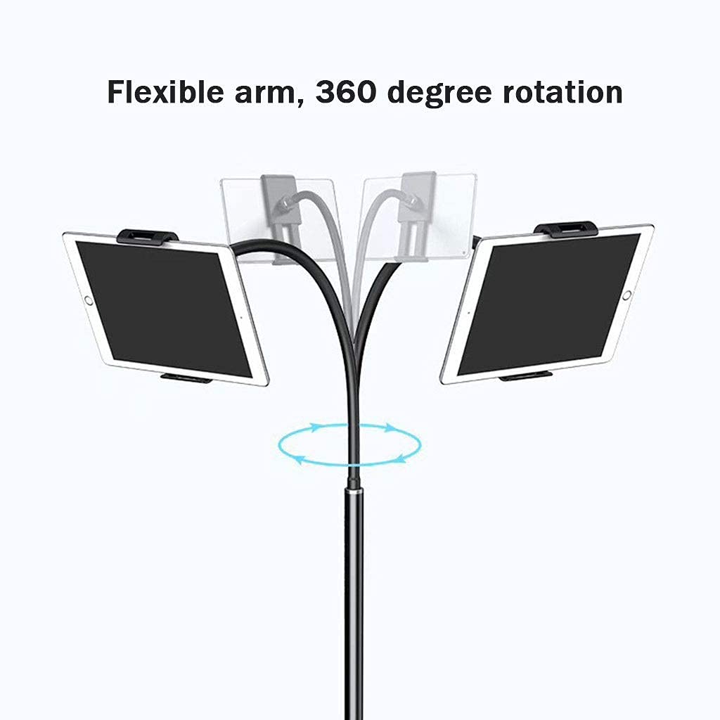 Adjustable Gooseneck Floor Stand for Tablets & Phones