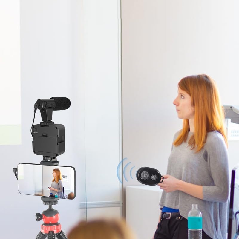 GFHSKRPL Octopus Tripod Microphone Fill Light Vlog Set Mobile Video Shooting