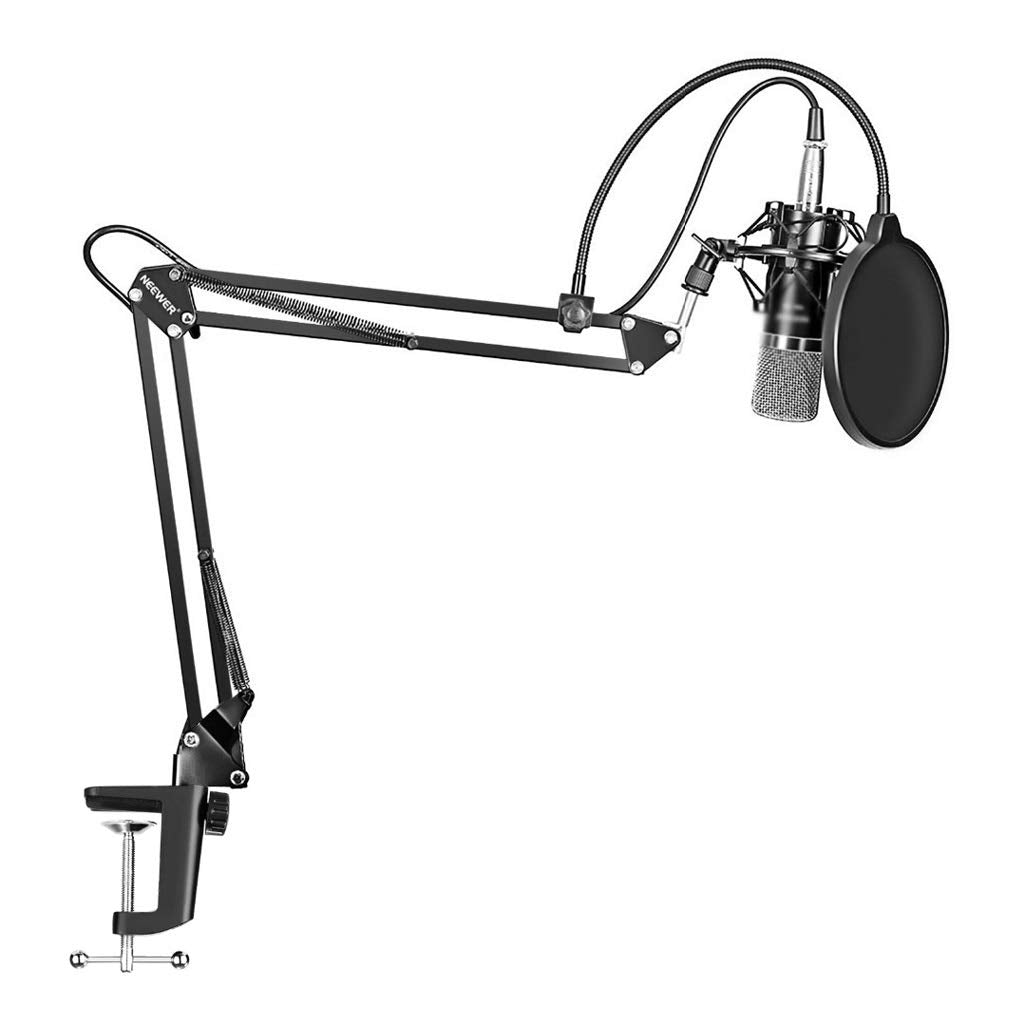 Condenser Microphone Kit with Adjustable Boom Arm