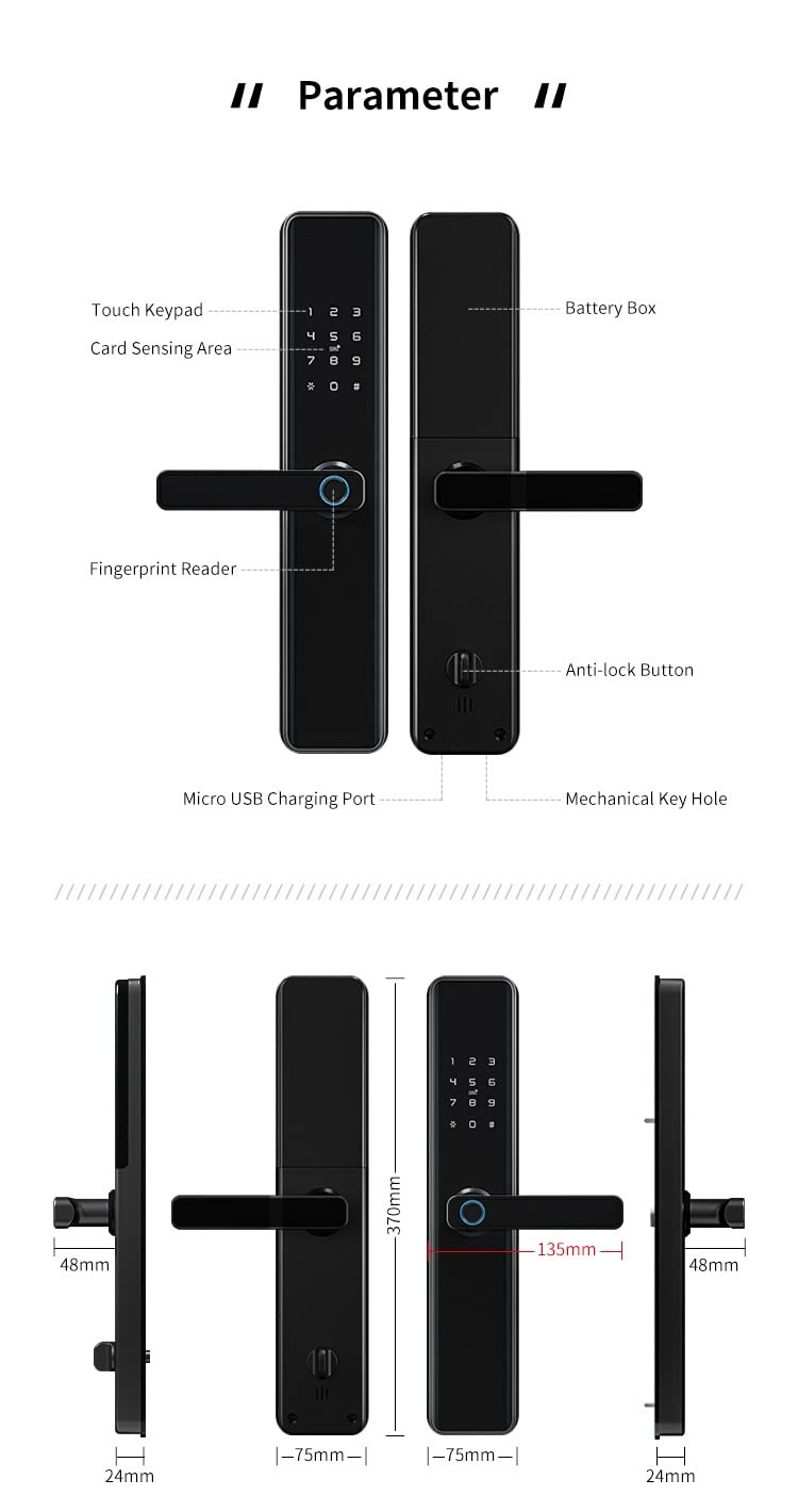 Smart WiFi Fingerprint Door Lock