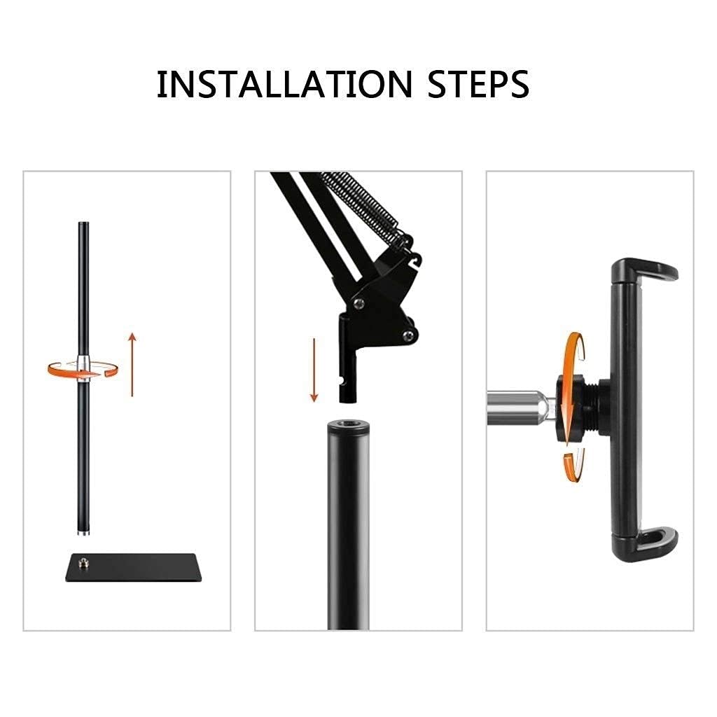 Telescopic 360° Floor Stand for Tablets & Phones