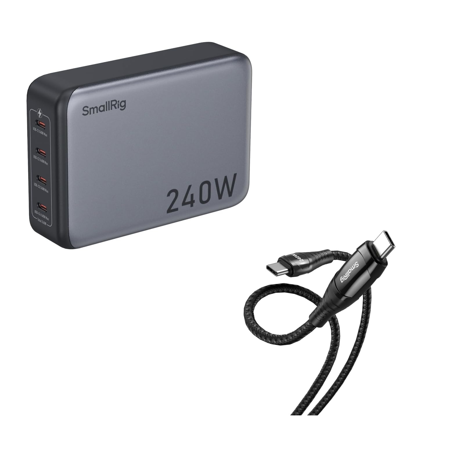 SmallRig 240W USB-C Charger and USB C Cable