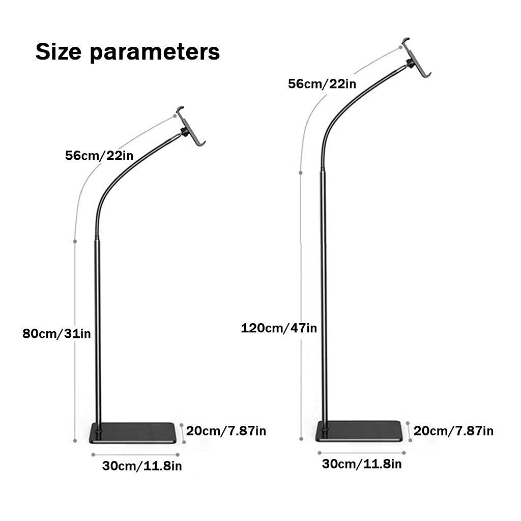 Adjustable Gooseneck Floor Stand for Tablets & Phones
