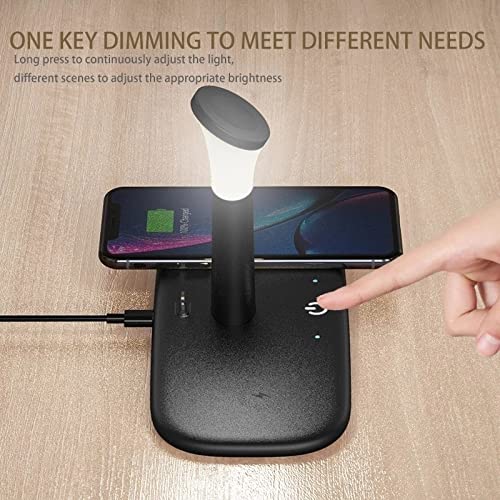 3-in-1 15W Wireless Charging Station with LED Lamp
