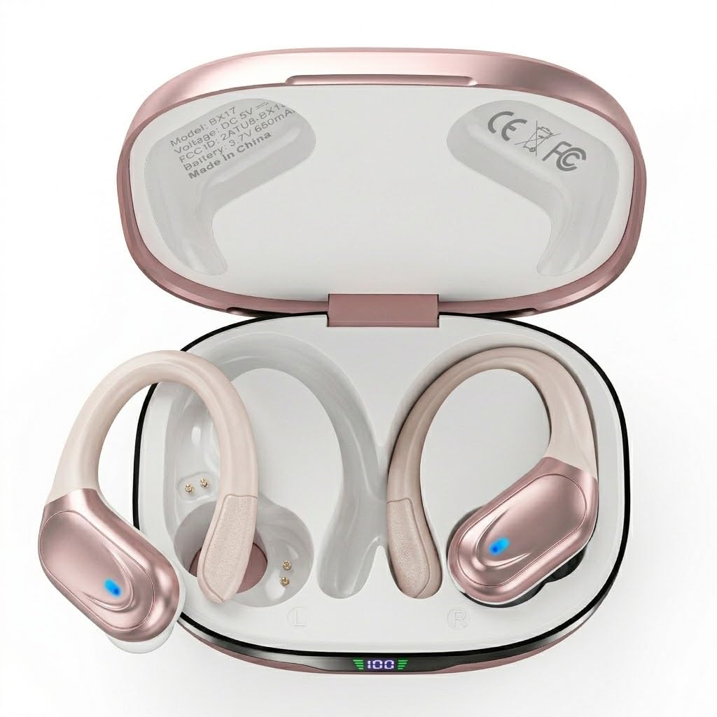 Sports Wireless Earbuds with LED Charging Case