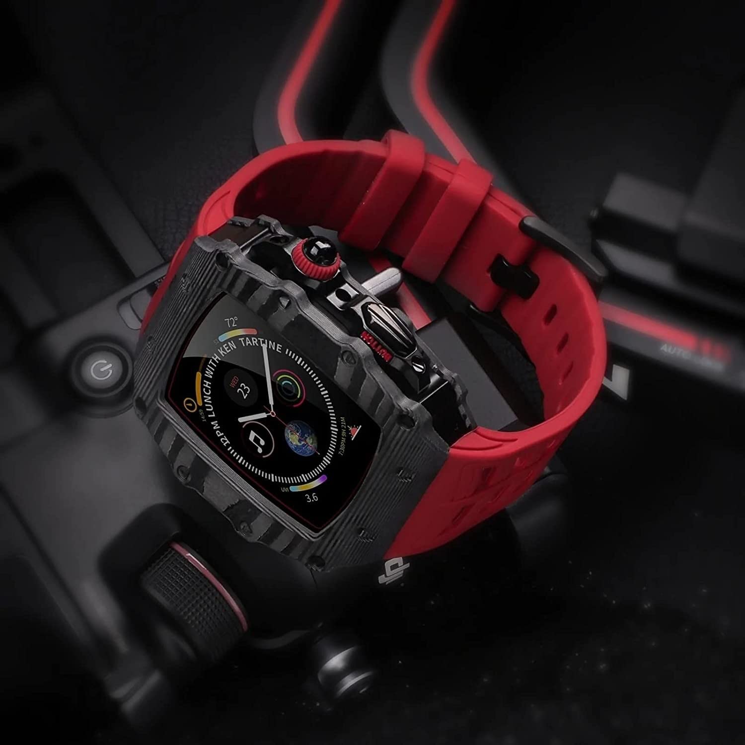 Carbon Fiber Watch Case & Strap Mod Kit