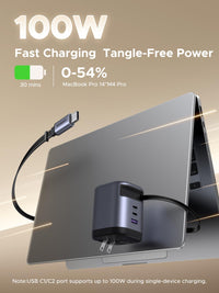 Retractable USB-C GaN Charger Kit – 4 Pack