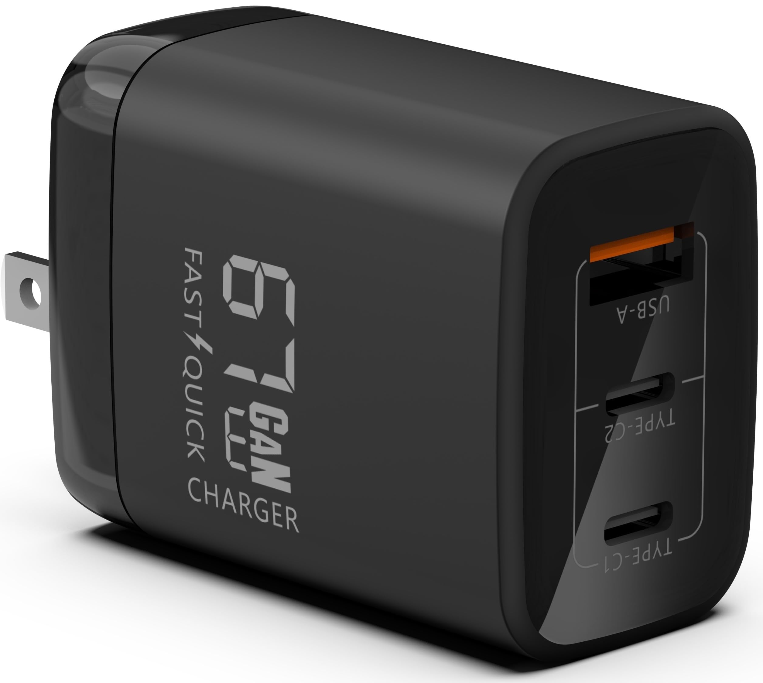 67W/100W GaN USB-C Fast Charger with USB-A