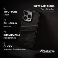 Bullstrap Premium Leather Portfolio Phone Case