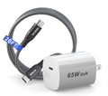 20ft USB-C to USB-C Fast Charging Cable with 65W GaN Charger