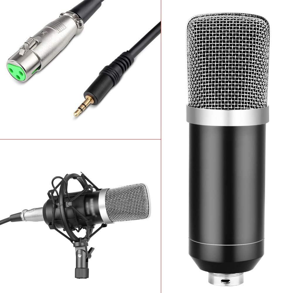 Condenser Microphone Kit with Adjustable Boom Arm