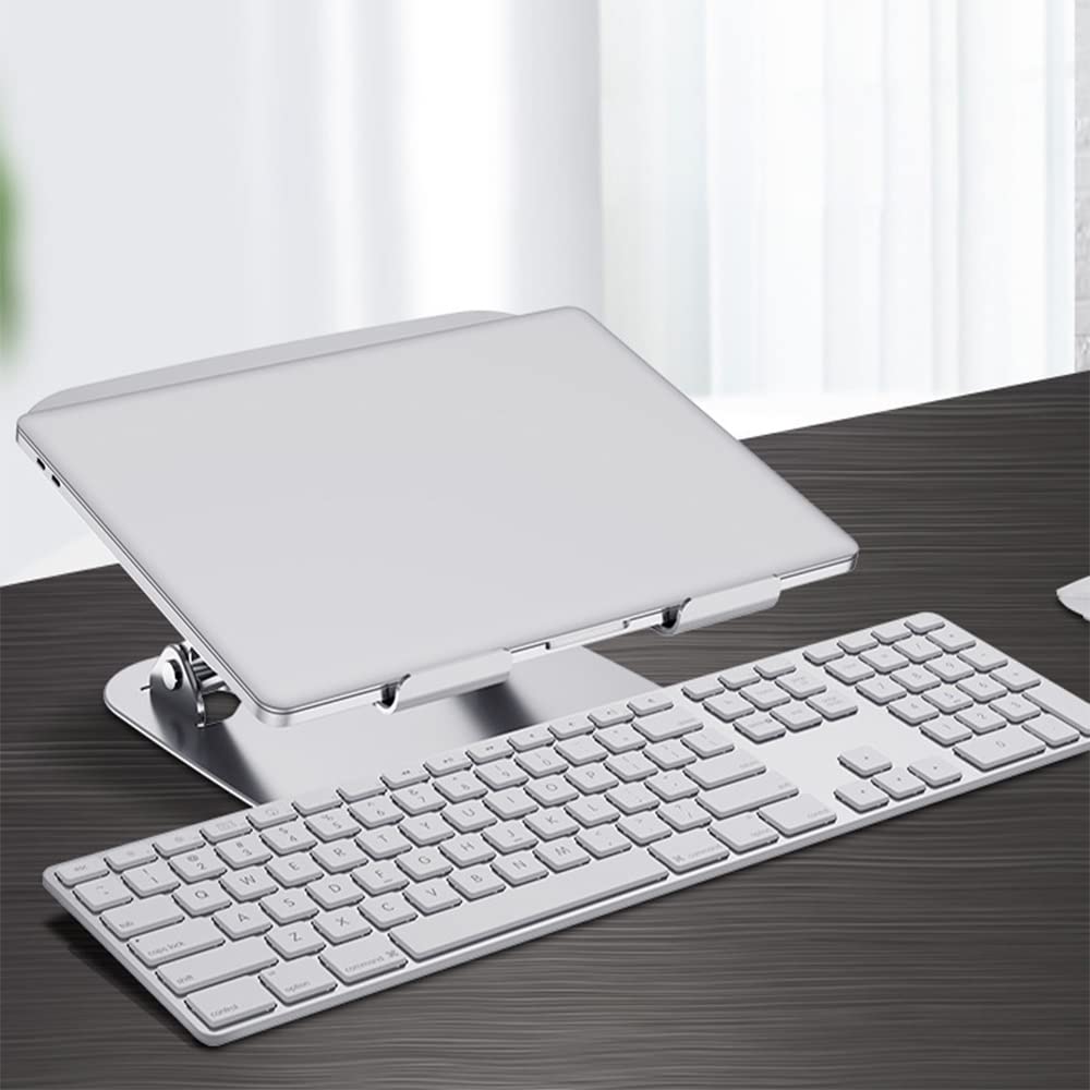 Adjustable Aluminum Laptop Stand for Desk & Bed