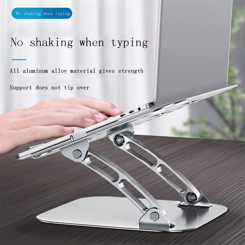 Adjustable Aluminum Laptop Stand for Desk & Bed
