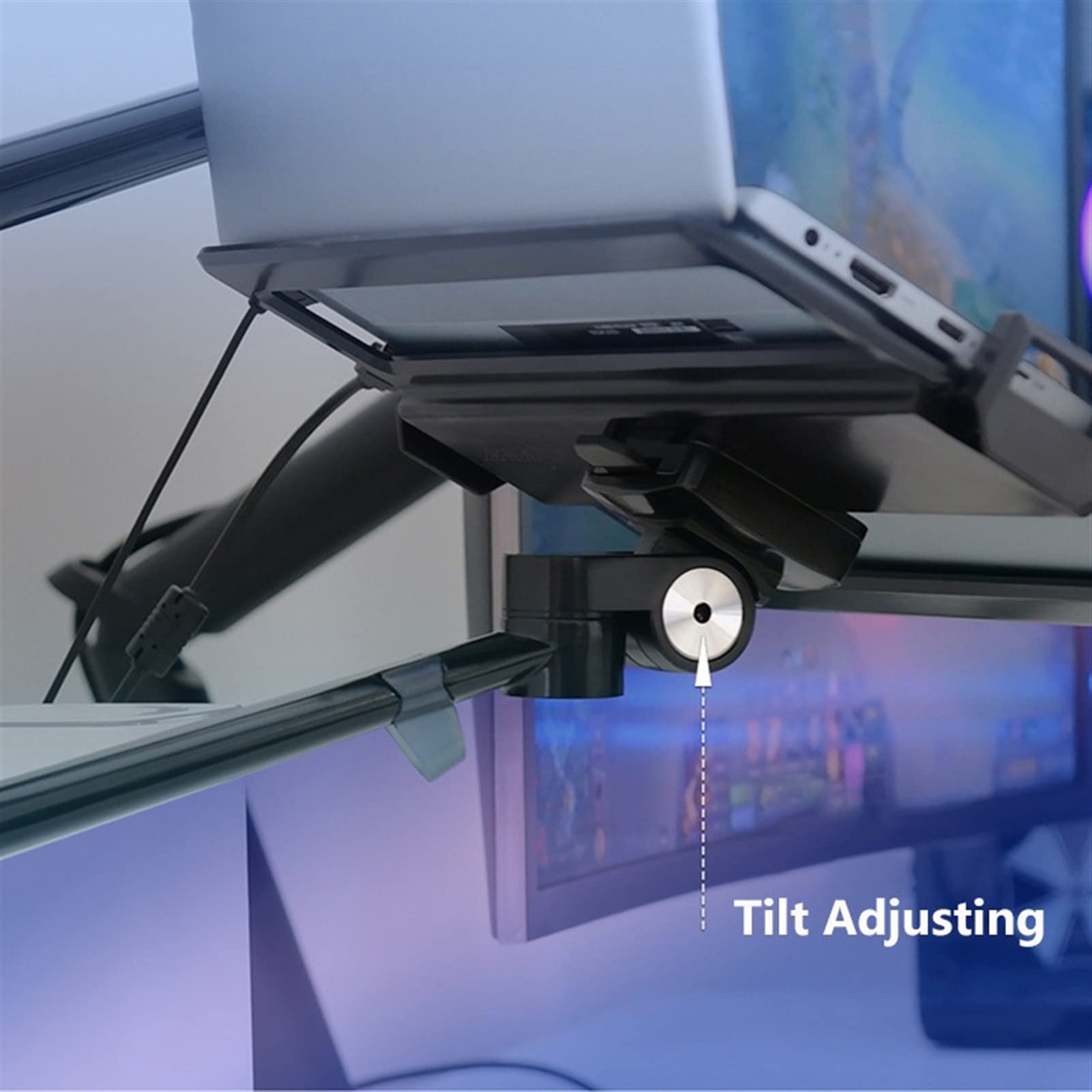 6-in-1 Desktop Streaming Stand with Ring Light & Microphone Mount