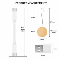 5-in-1 60W Bamboo Fast Charging Cable Kit