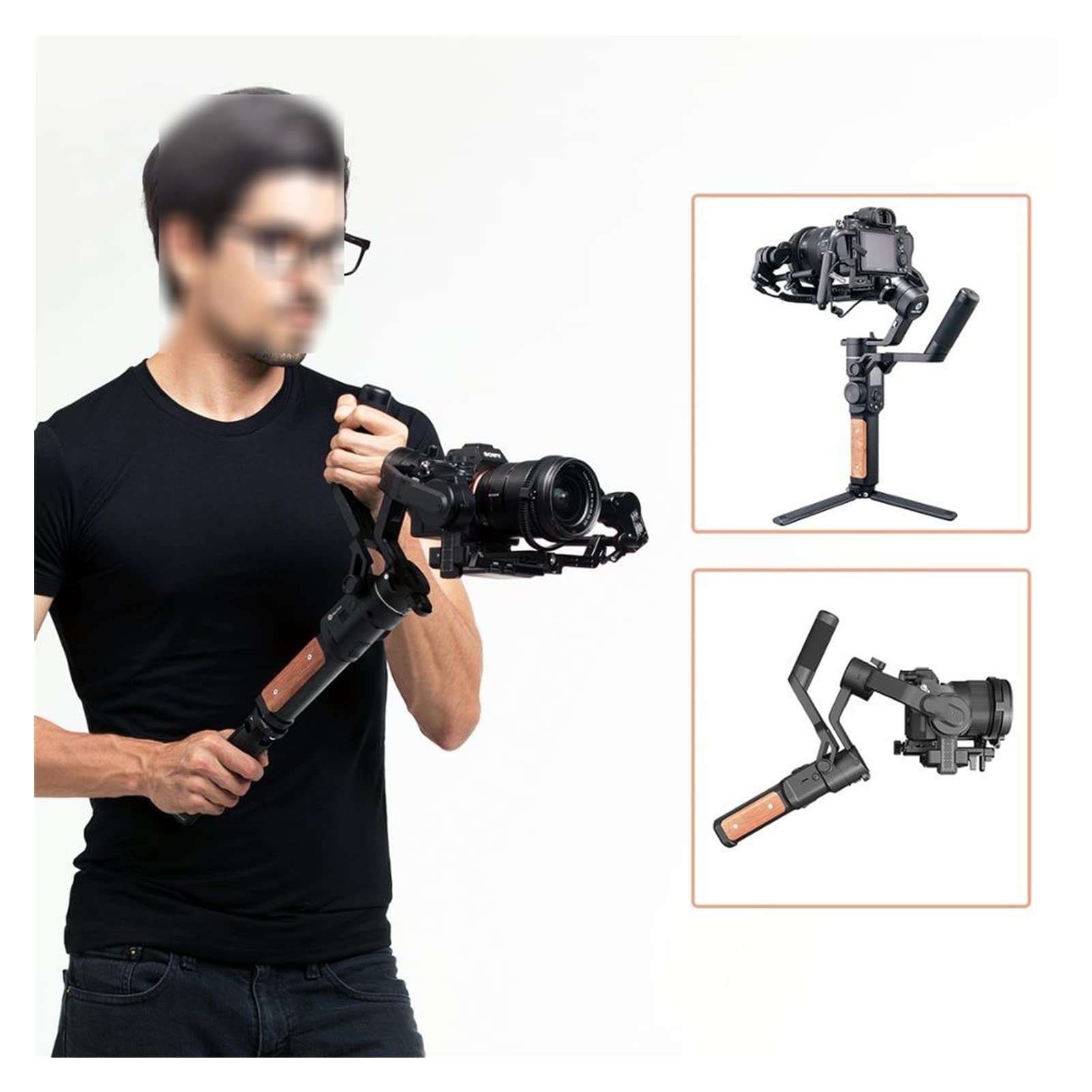 Handheld Camera Gimbal Stabilizer for DSLR & Mirrorless Cameras