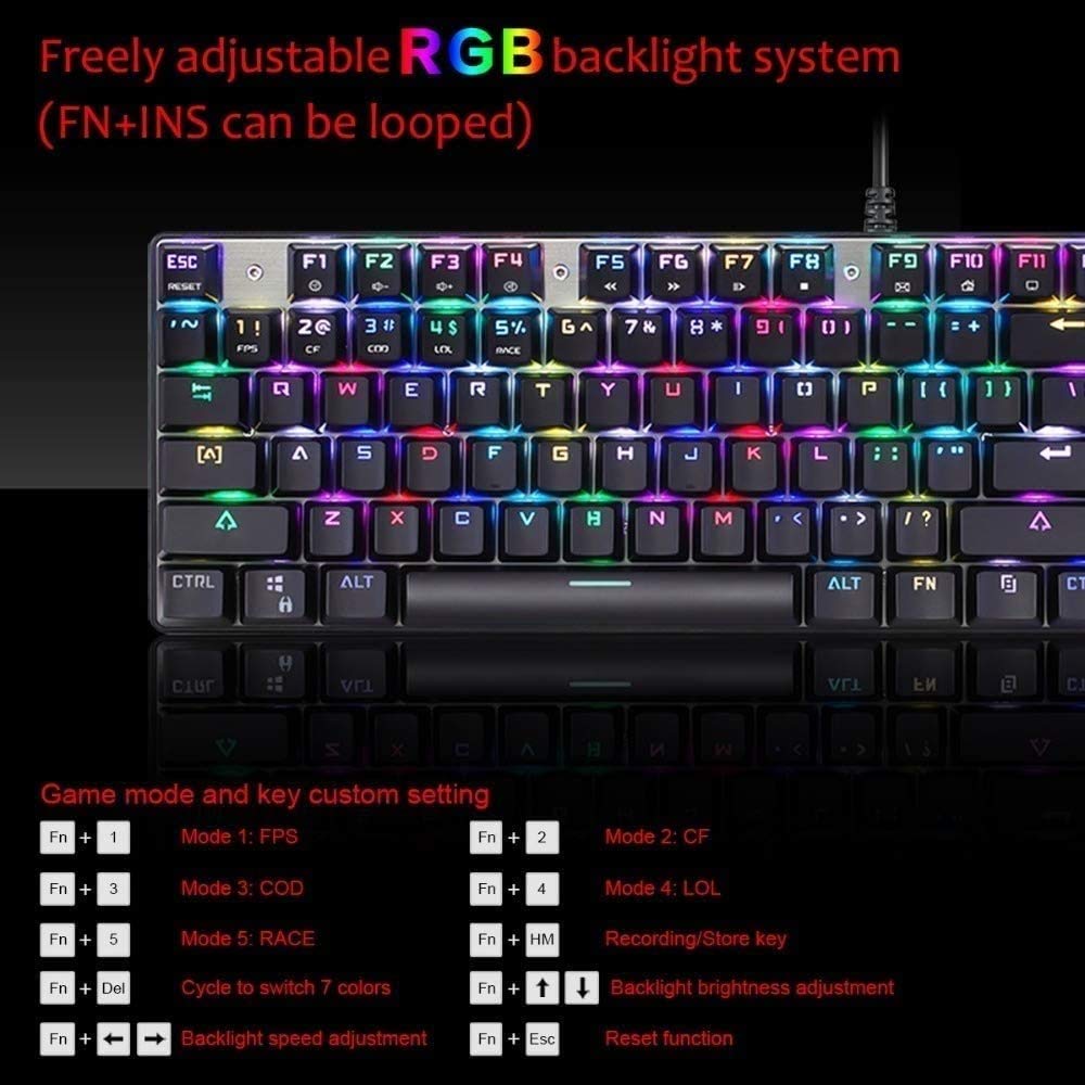 RGB Wired Gaming Keyboard & Mouse Combo