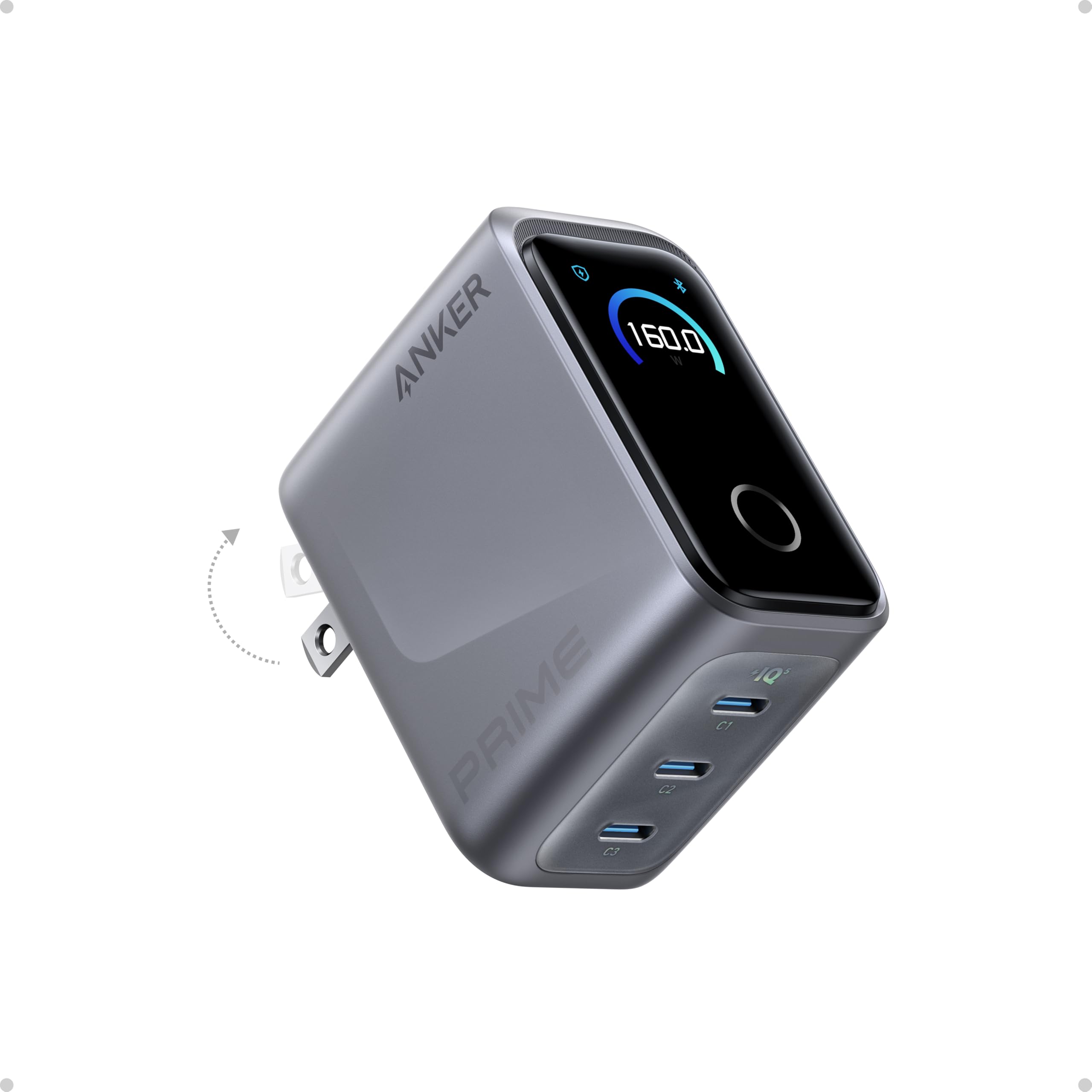 160W 3-Port GaN Charger