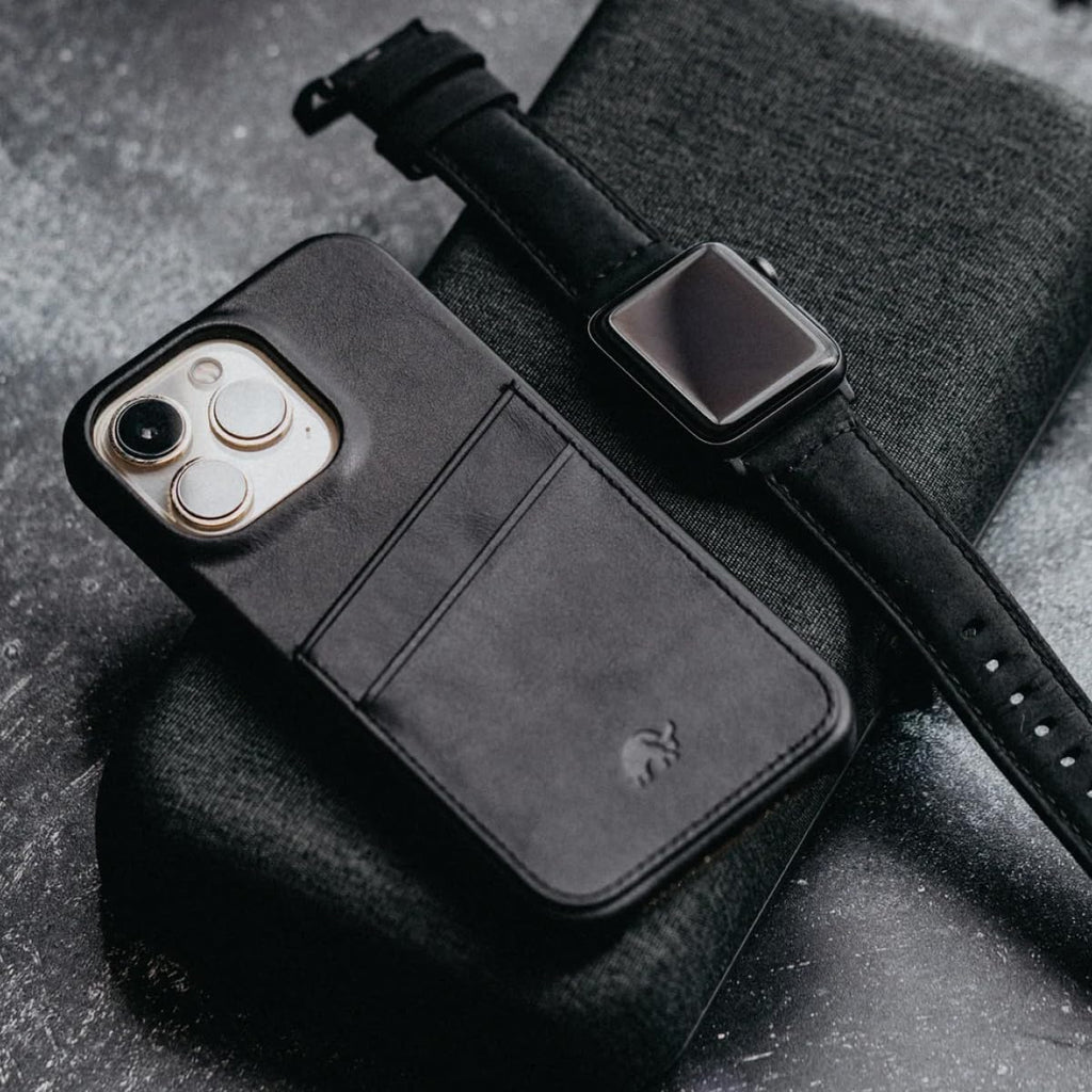 Bullstrap Premium Leather Portfolio Phone Case