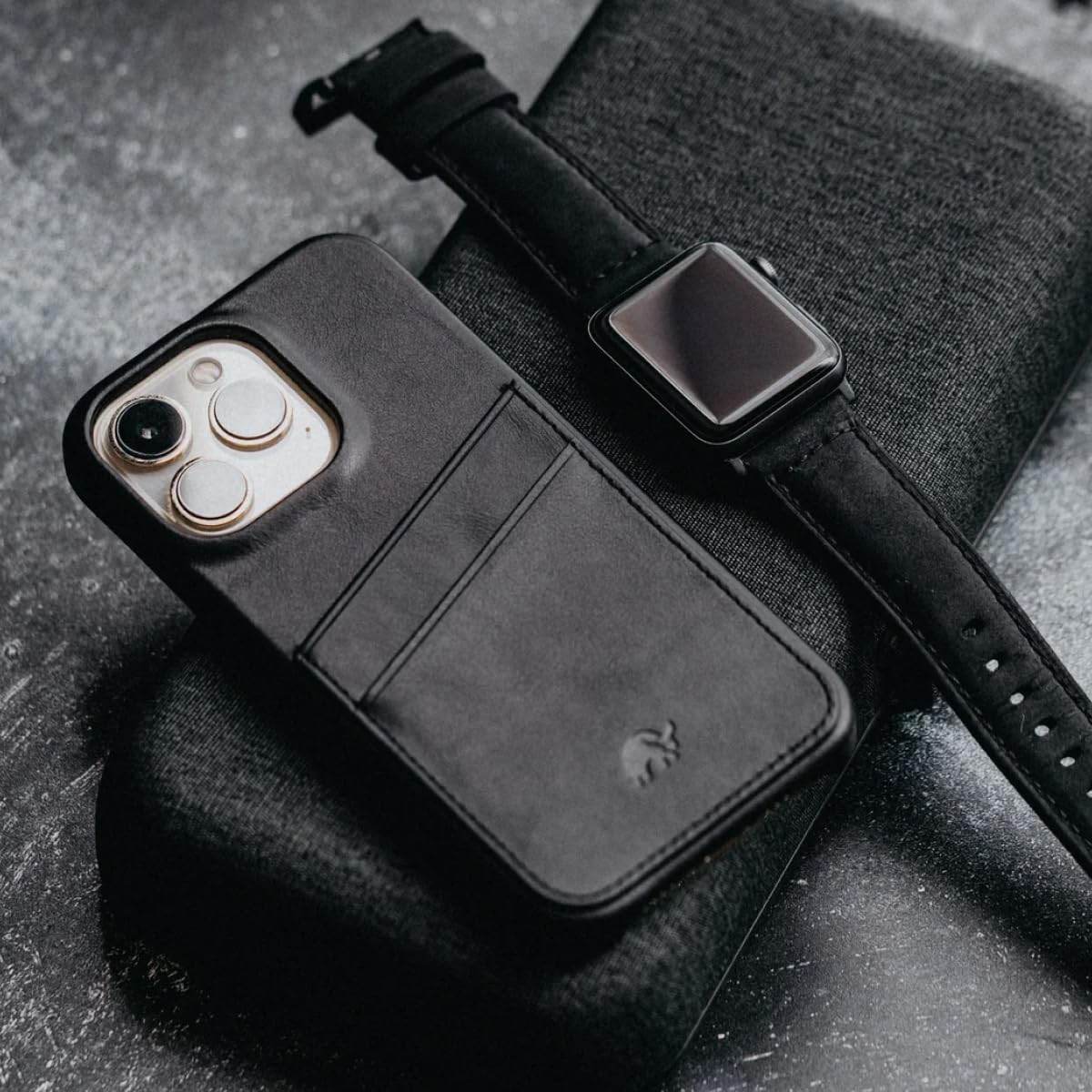 Bullstrap Premium Leather Portfolio Phone Case