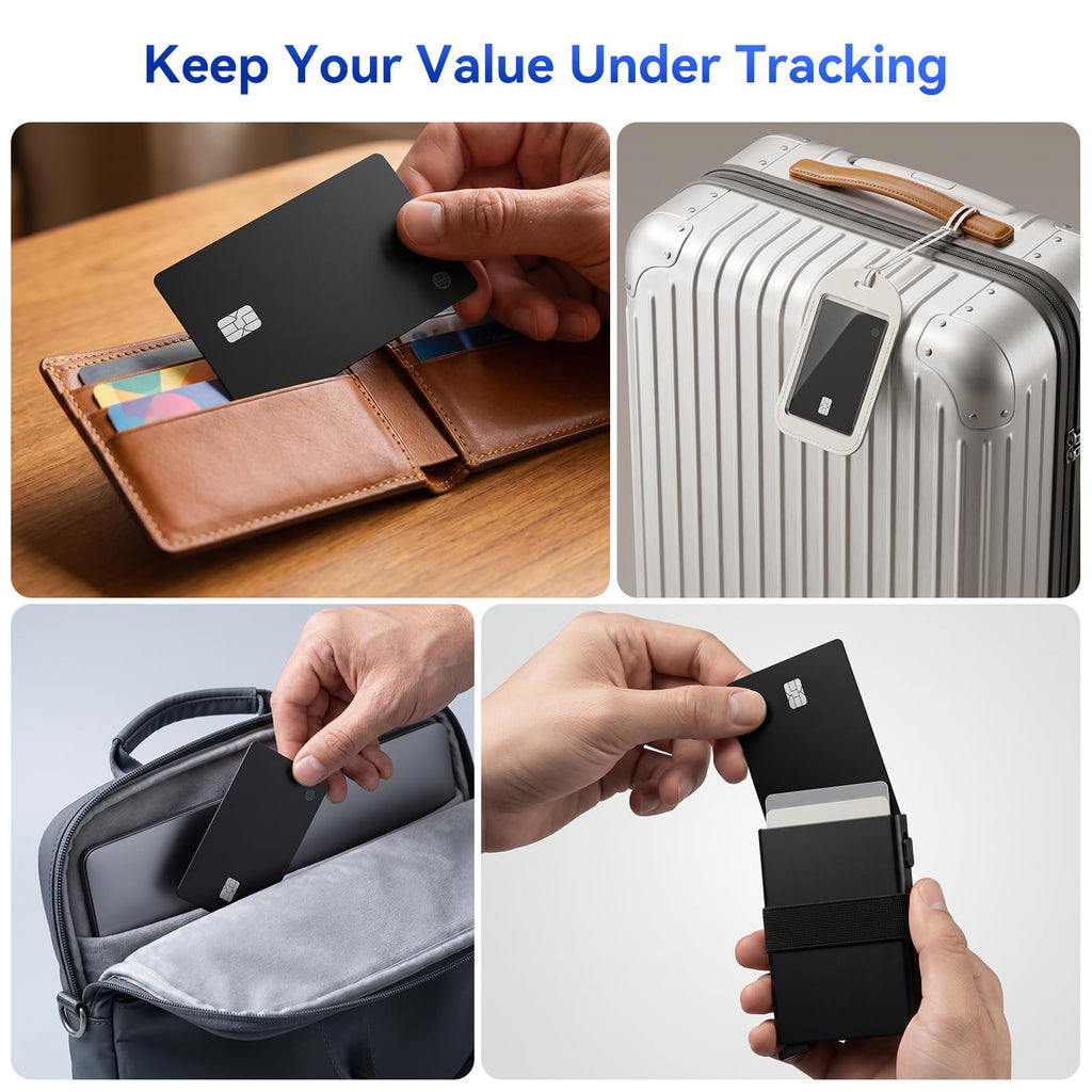 Ultra-Slim Rechargeable Wallet Tracker Card