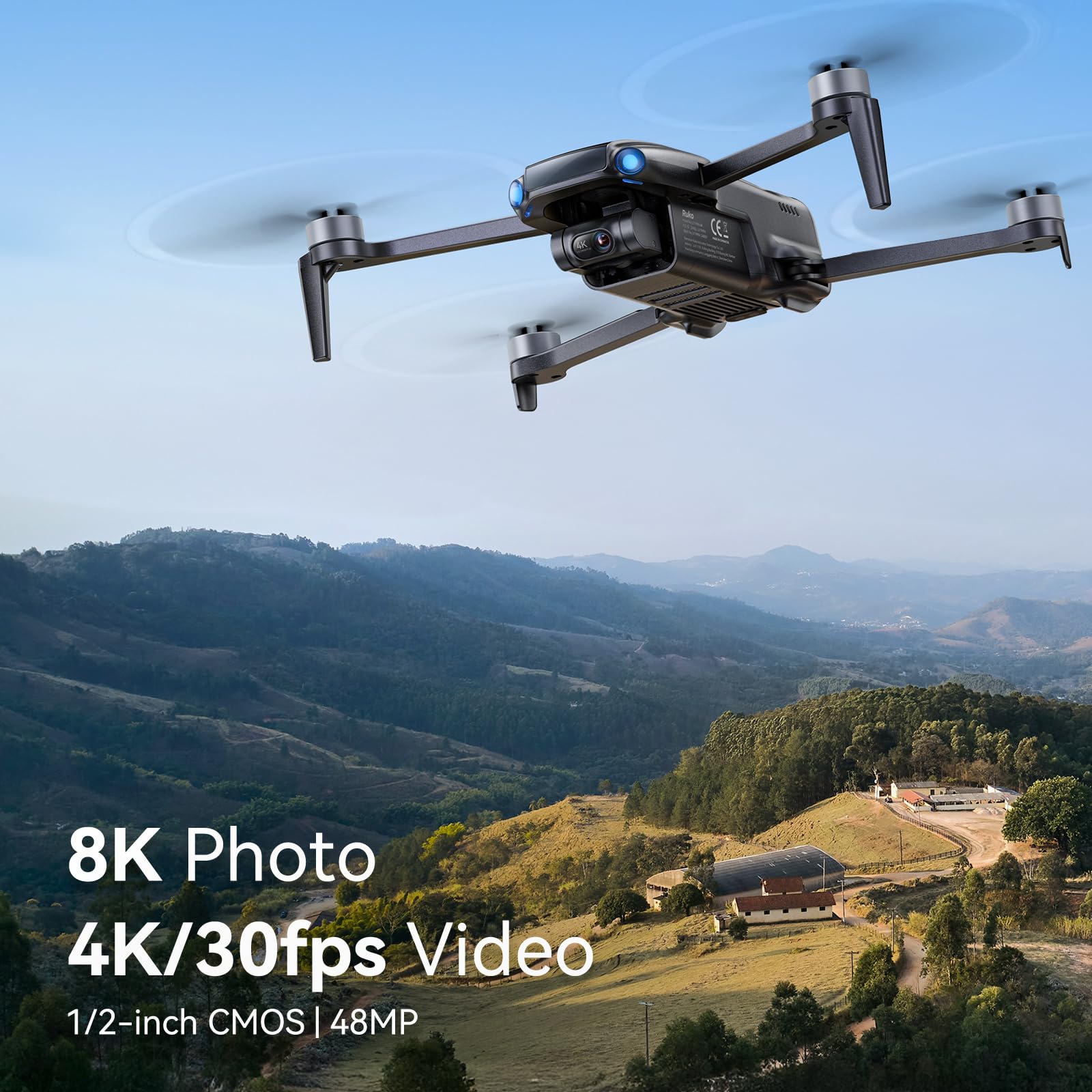 Ruko Drone with Camera for Adults 4K Video & 8K Photo, 96 Mins Flight Time