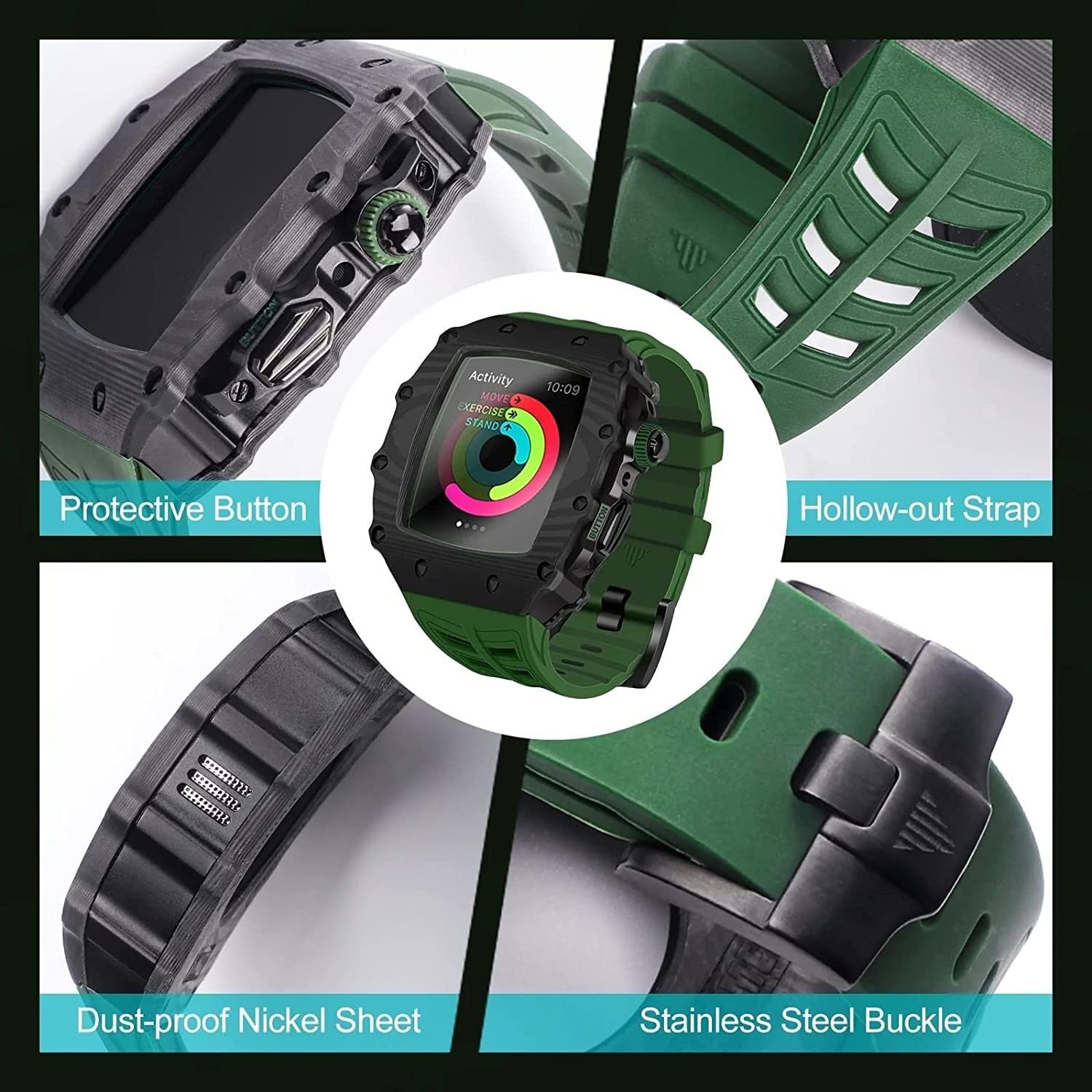 Carbon Fiber Watch Case & Strap Mod Kit