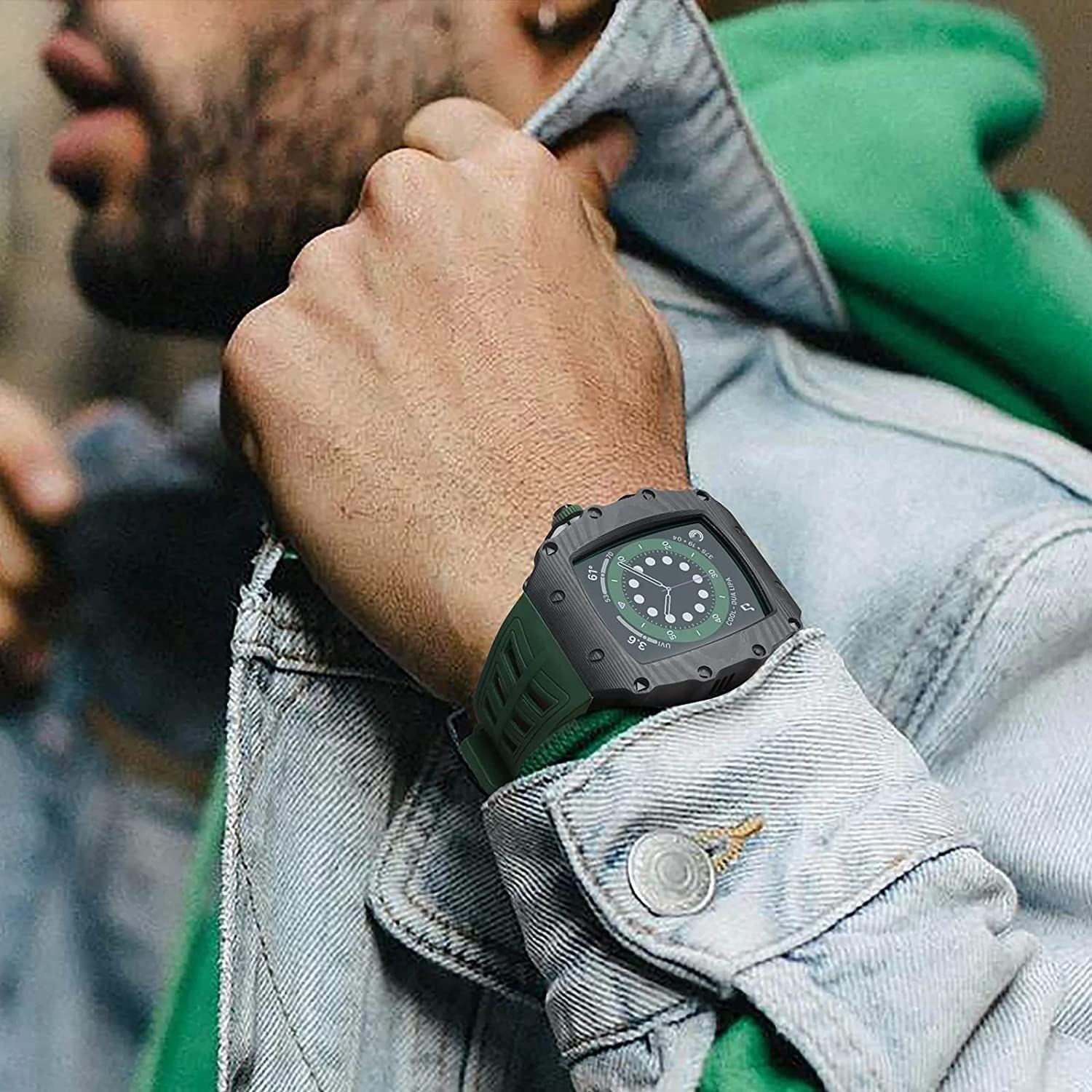 Carbon Fiber Watch Case & Strap Mod Kit