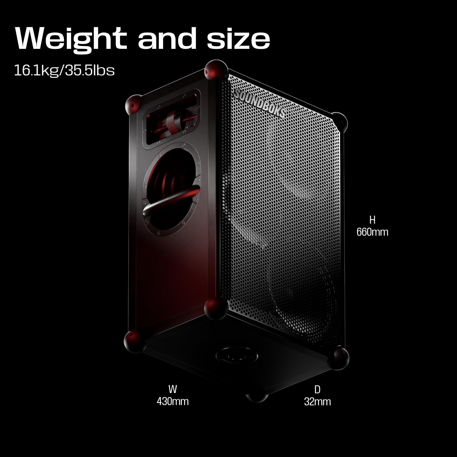 Portable Bluetooth Party Speaker with 40-Hour Battery
