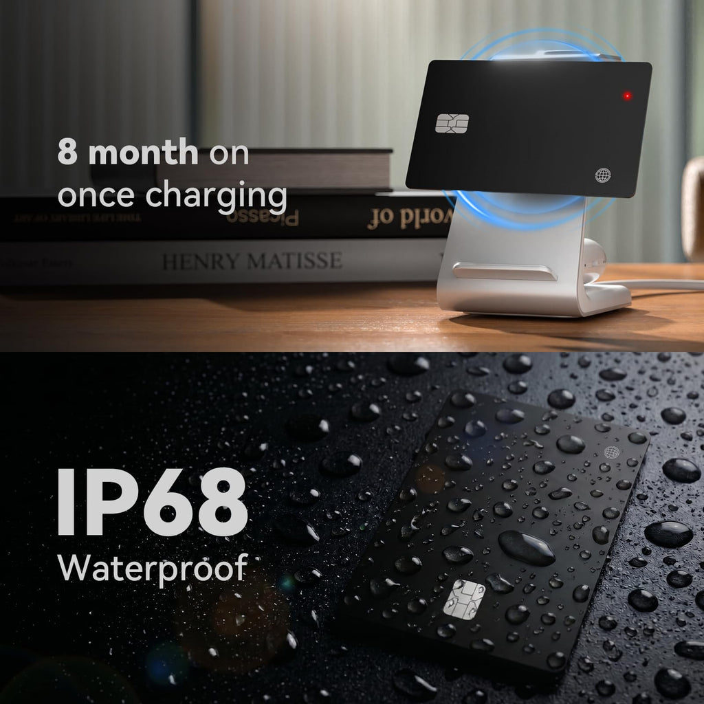 Ultra-Slim Rechargeable Wallet Tracker Card