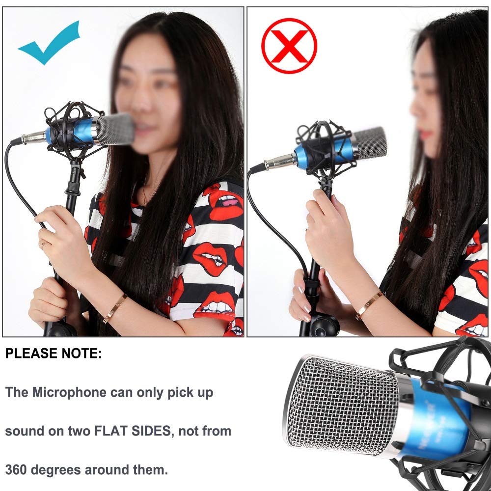 Condenser Microphone Kit with Adjustable Boom Arm
