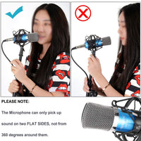 Condenser Microphone Kit with Adjustable Boom Arm